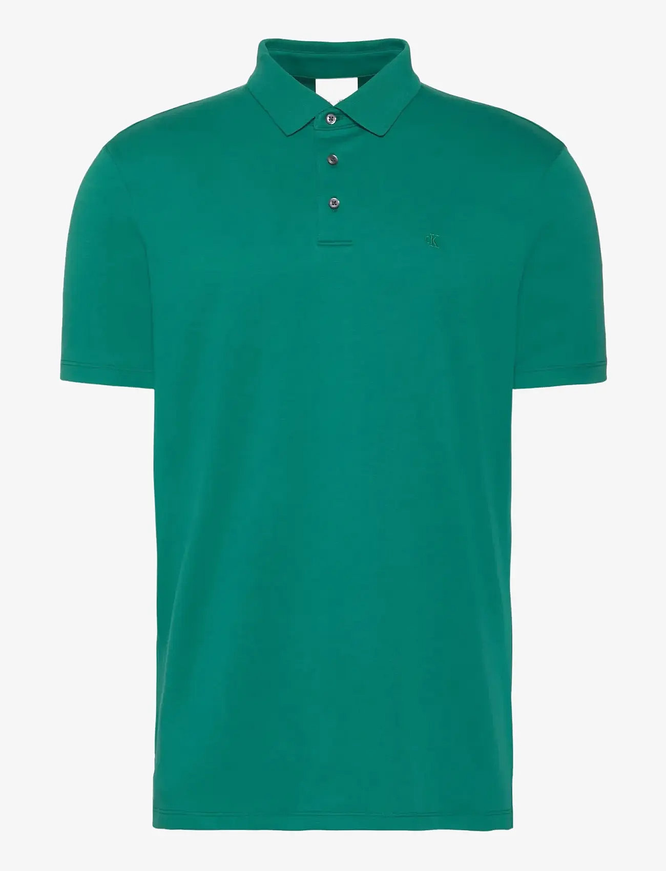 Calvin Klein - SS SUPIMA CHEST EMB POLO - kortærmede poloer - enchanted forest - 1