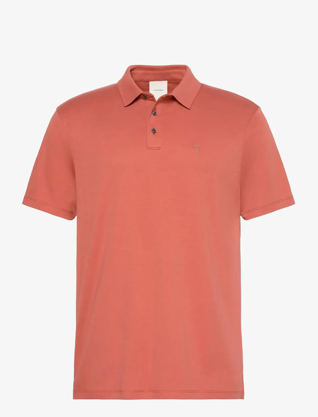 Calvin Klein - SS SUPIMA CHEST EMB POLO - kortærmede poloer - faded flower - 1