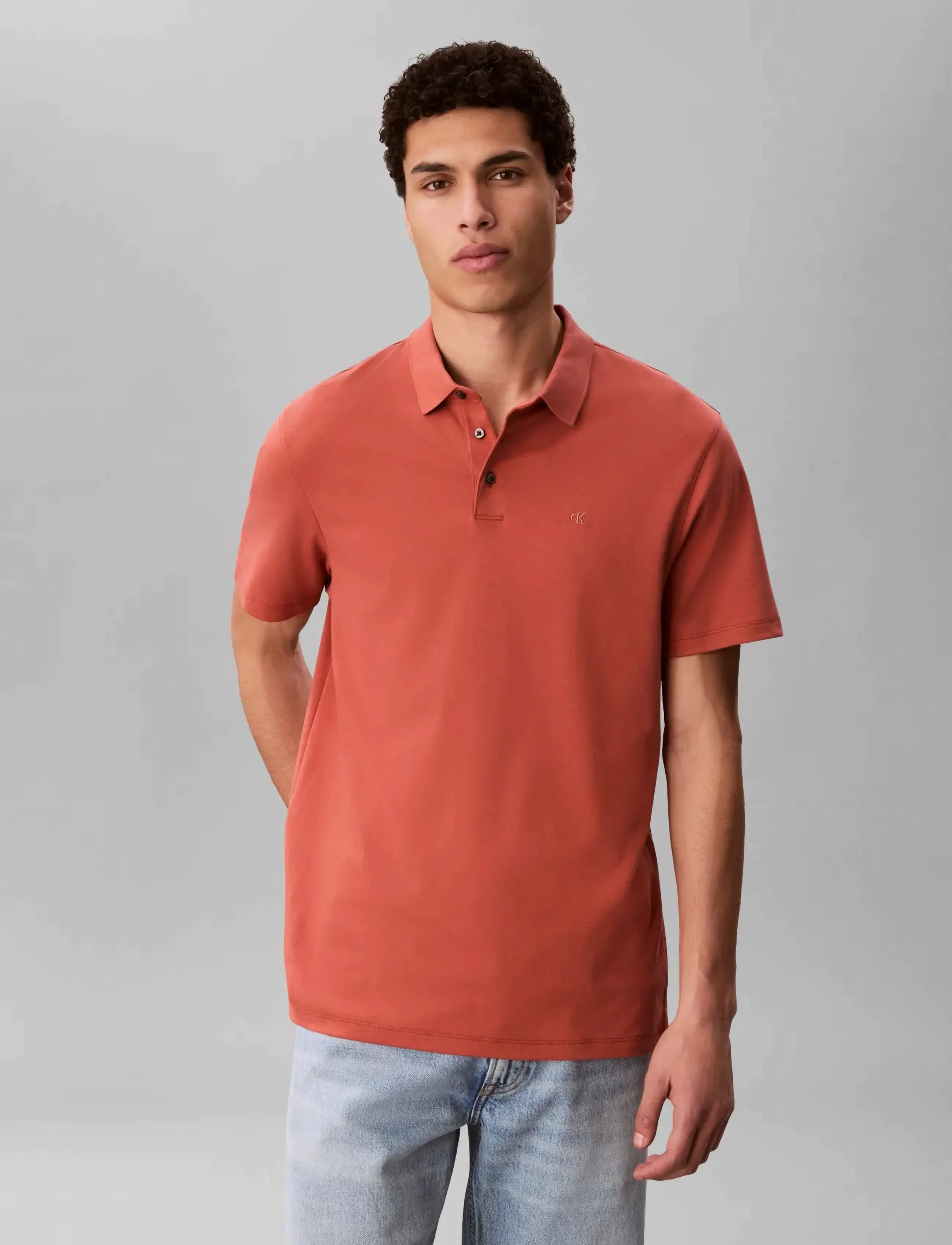 Ss Supima Chest Emb Polo 3