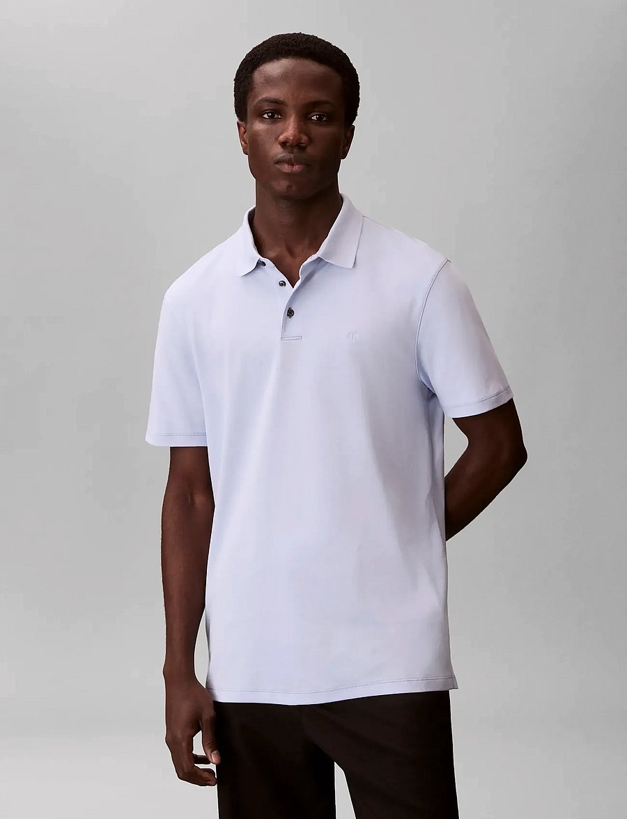 Calvin Klein - SS SUPIMA CHEST EMB POLO - kurzärmelig - heavenly iris - 3