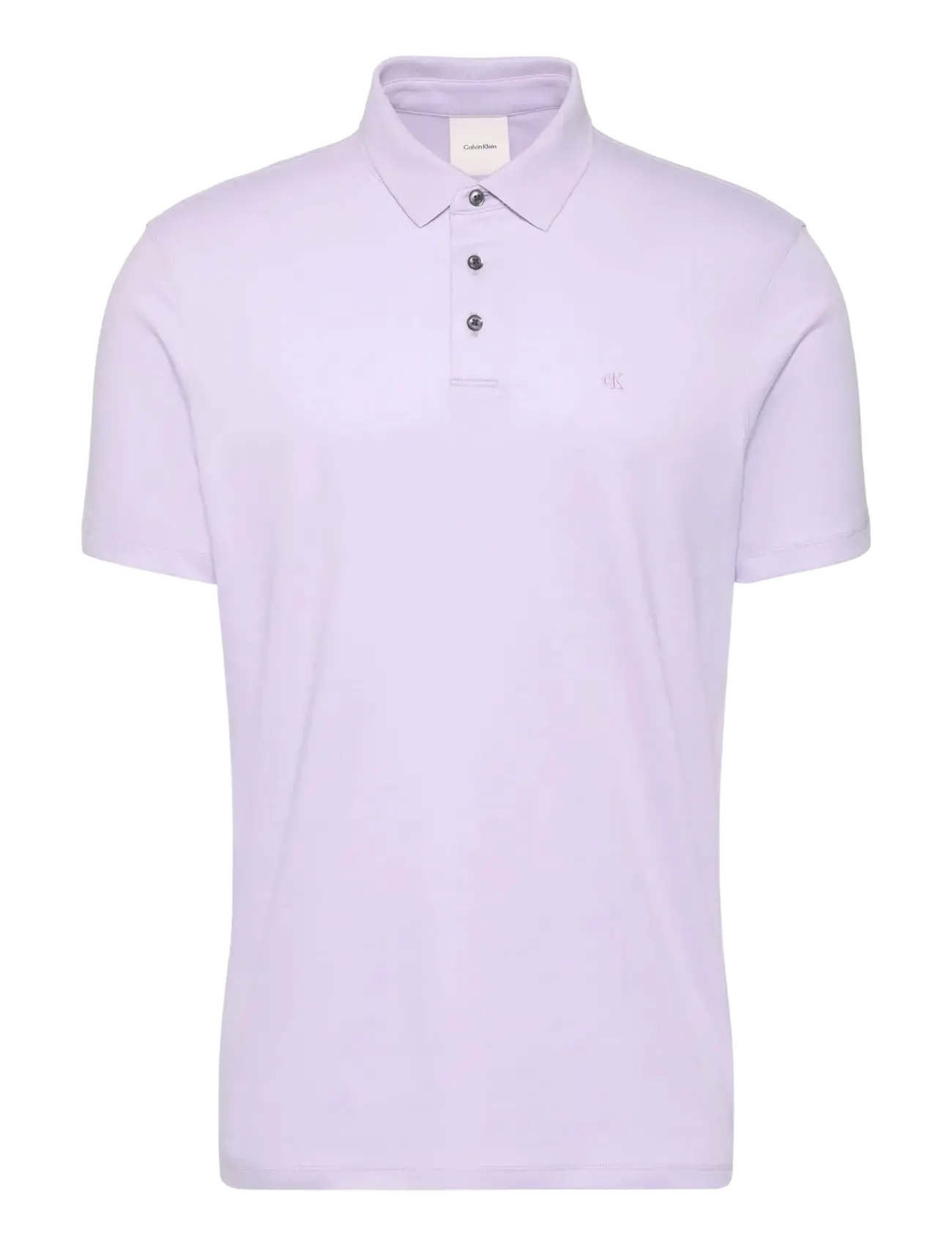 Calvin Klein SS SUPIMA CHEST EMB POLO - Calvin Klein - ISLAND LILAC / purple