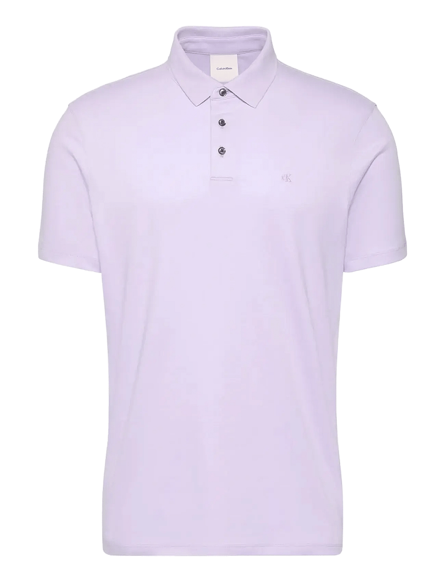 Calvin Klein - SS SUPIMA CHEST EMB POLO - short-sleeved polos - island lilac - 1
