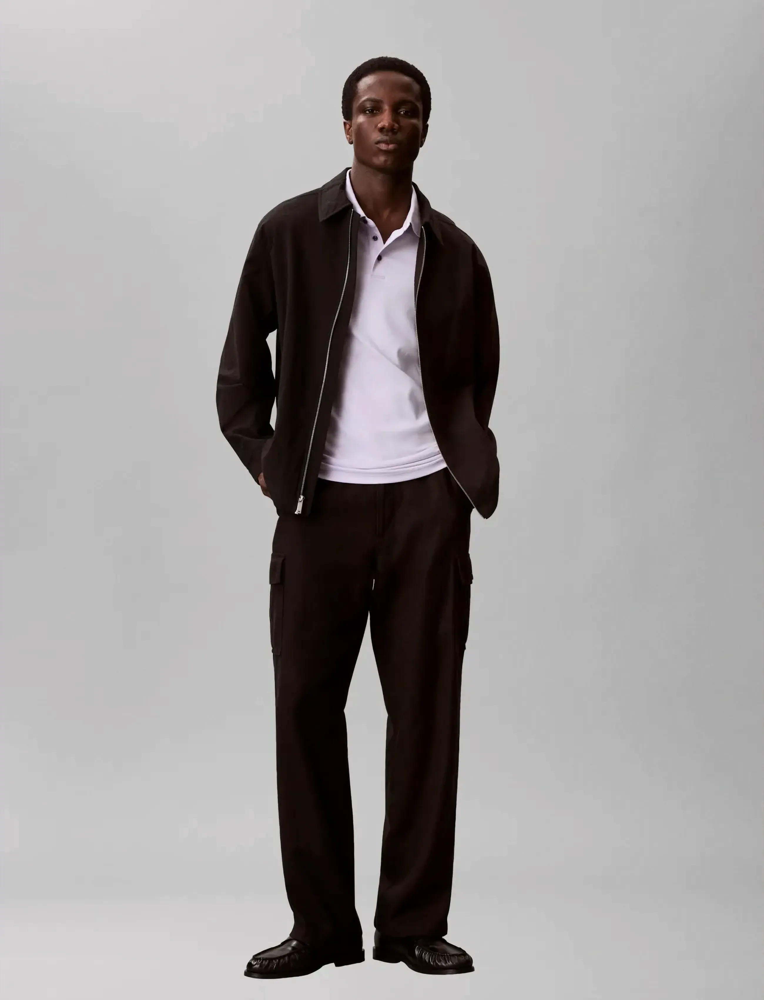 Calvin Klein SS SUPIMA CHEST EMB POLO - Kläder - ISLAND LILAC / purple