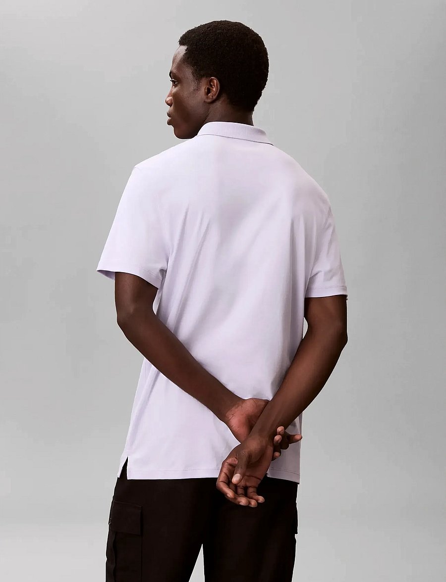 Calvin Klein - SS SUPIMA CHEST EMB POLO - short-sleeved polos - island lilac - 2
