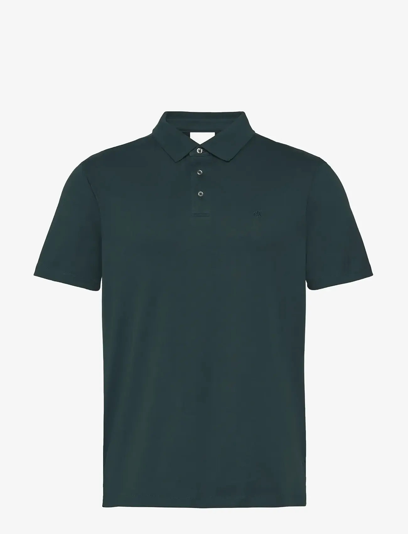 Calvin Klein - SS SUPIMA CHEST EMB POLO - kortærmede poloer - magical forest - 1
