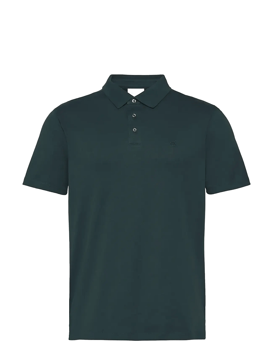 Calvin Klein - SS SUPIMA CHEST EMB POLO - short-sleeved polos - magical forest - 1