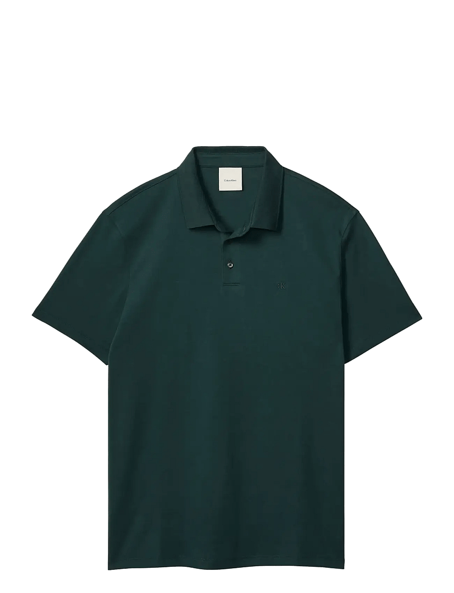 Calvin Klein - SS SUPIMA CHEST EMB POLO - short-sleeved polos - nearly navy - 1
