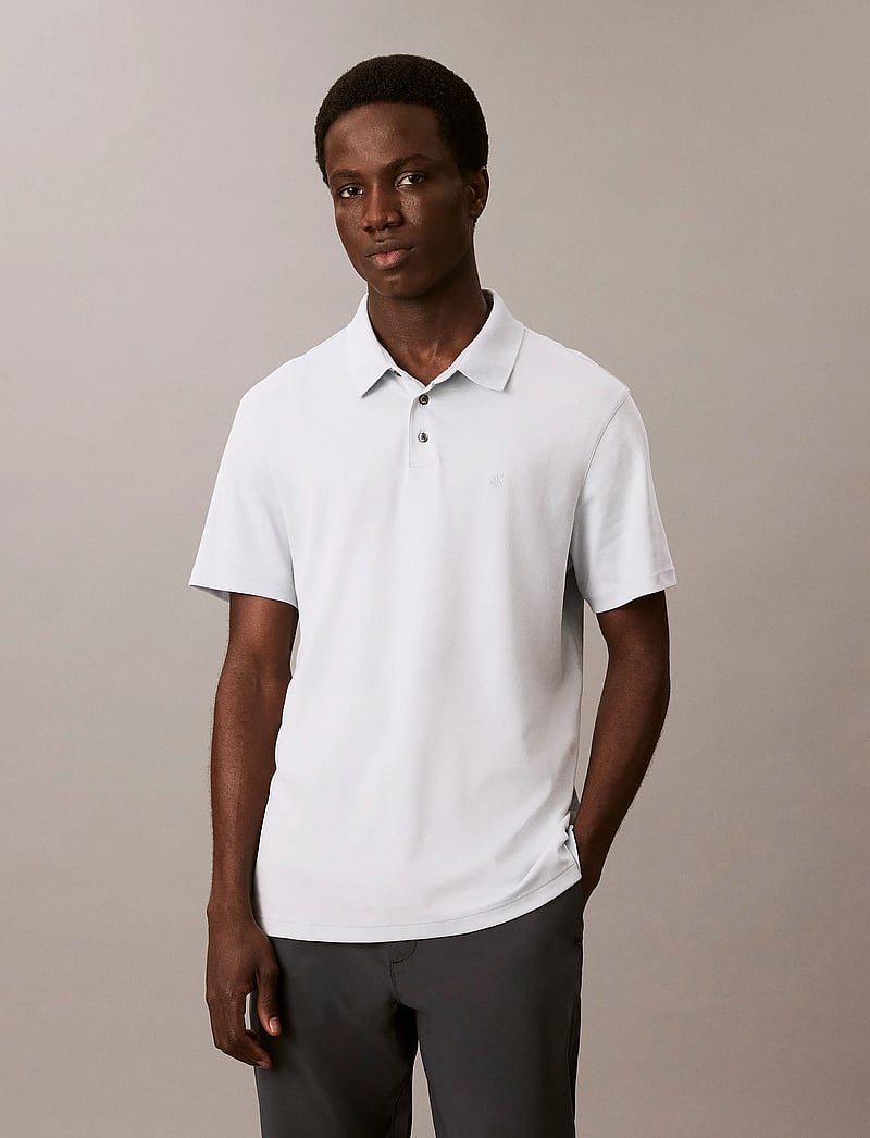 Calvin Klein - SS SUPIMA CHEST EMB POLO - krótki rękaw - plein air - 0