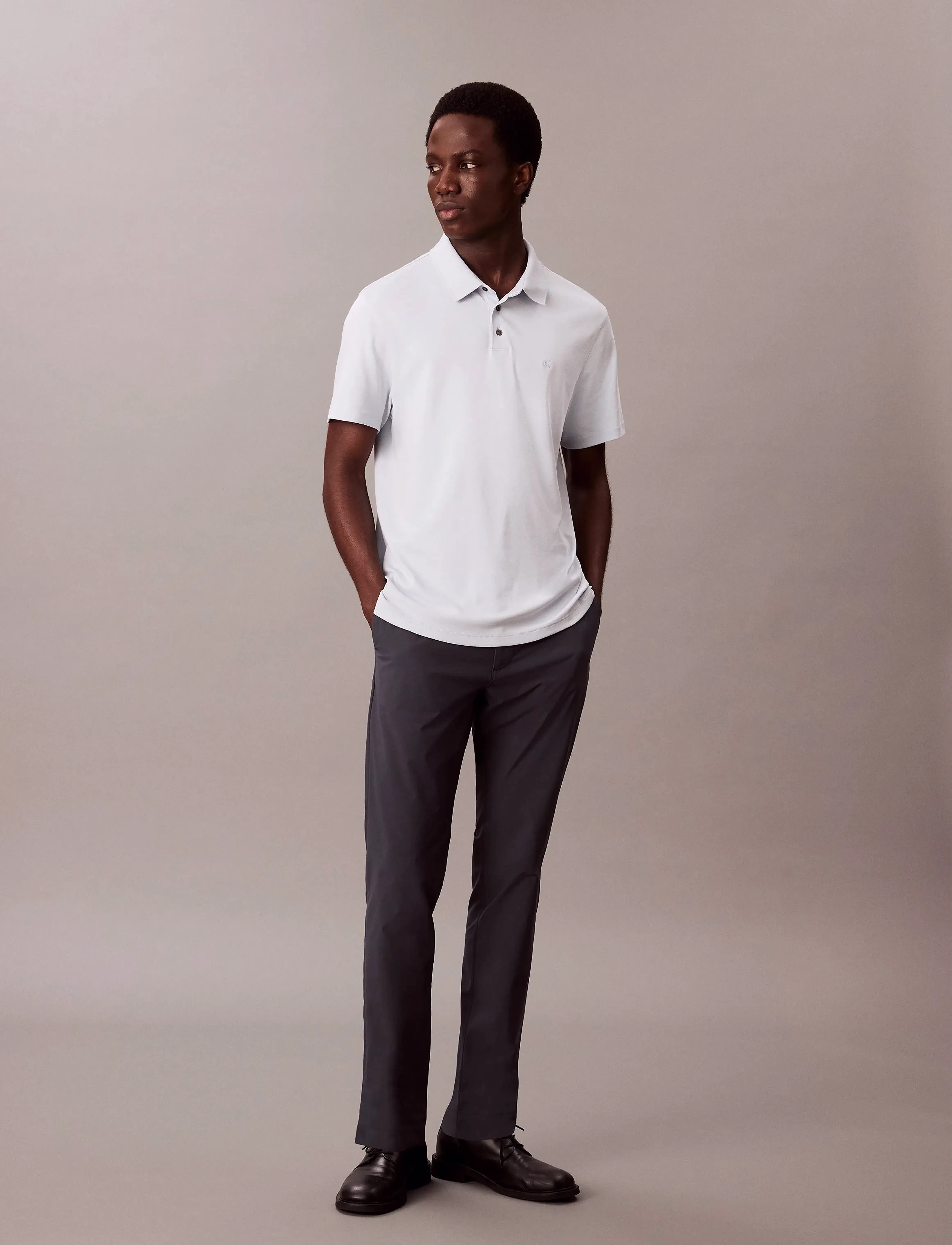 Calvin Klein - SS SUPIMA CHEST EMB POLO - kurzärmelig - plein air - 4