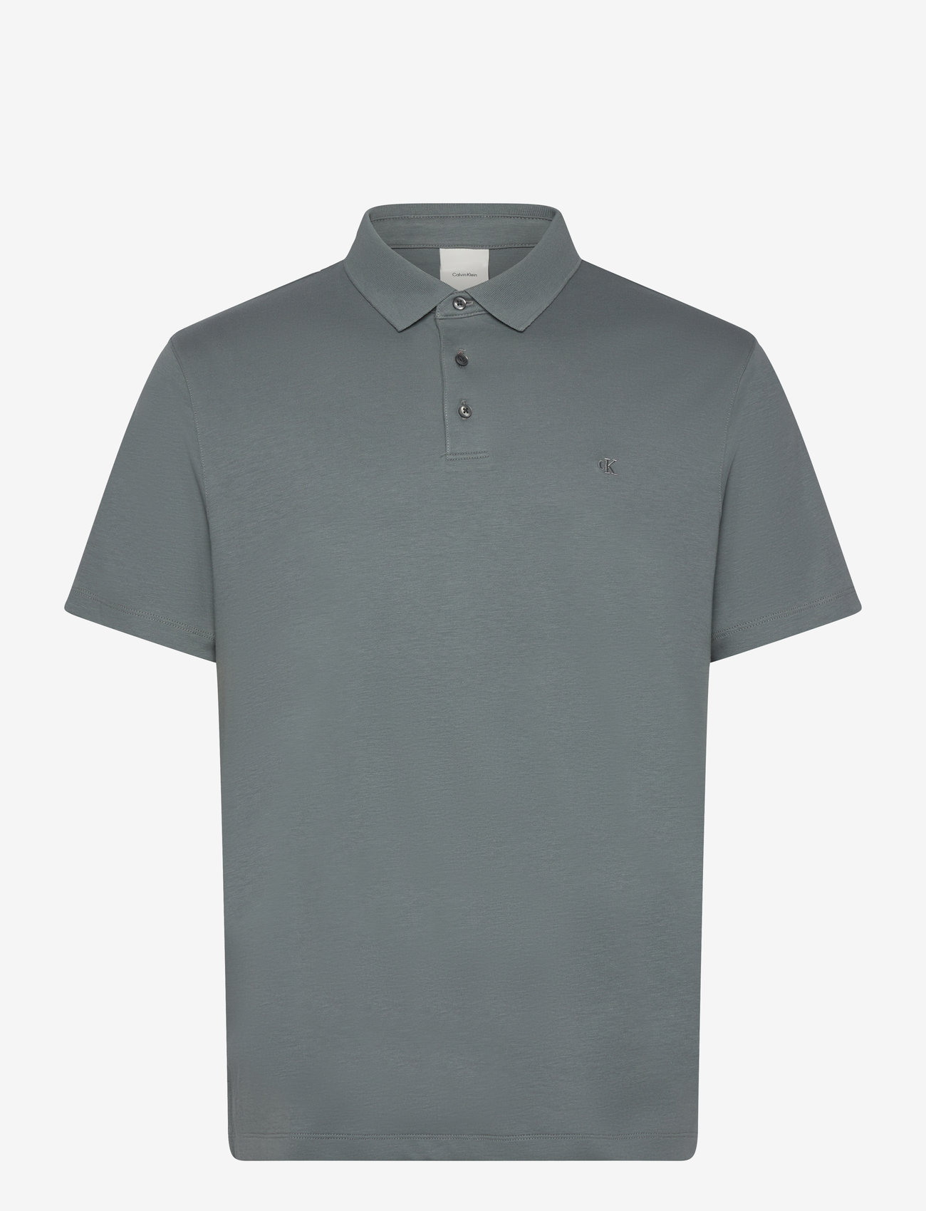Calvin Klein - SS SUPIMA CHEST EMB POLO - polos à manches courtes - sedona sage - 1
