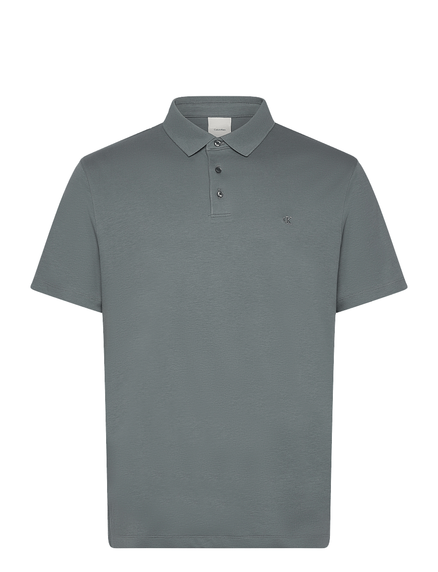 Calvin Klein - SS SUPIMA CHEST EMB POLO - lühikeste varrukatega polod - sedona sage - 1
