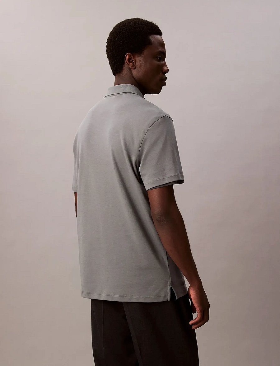 Calvin Klein - SS SUPIMA CHEST EMB POLO - lühikeste varrukatega polod - sedona sage - 5