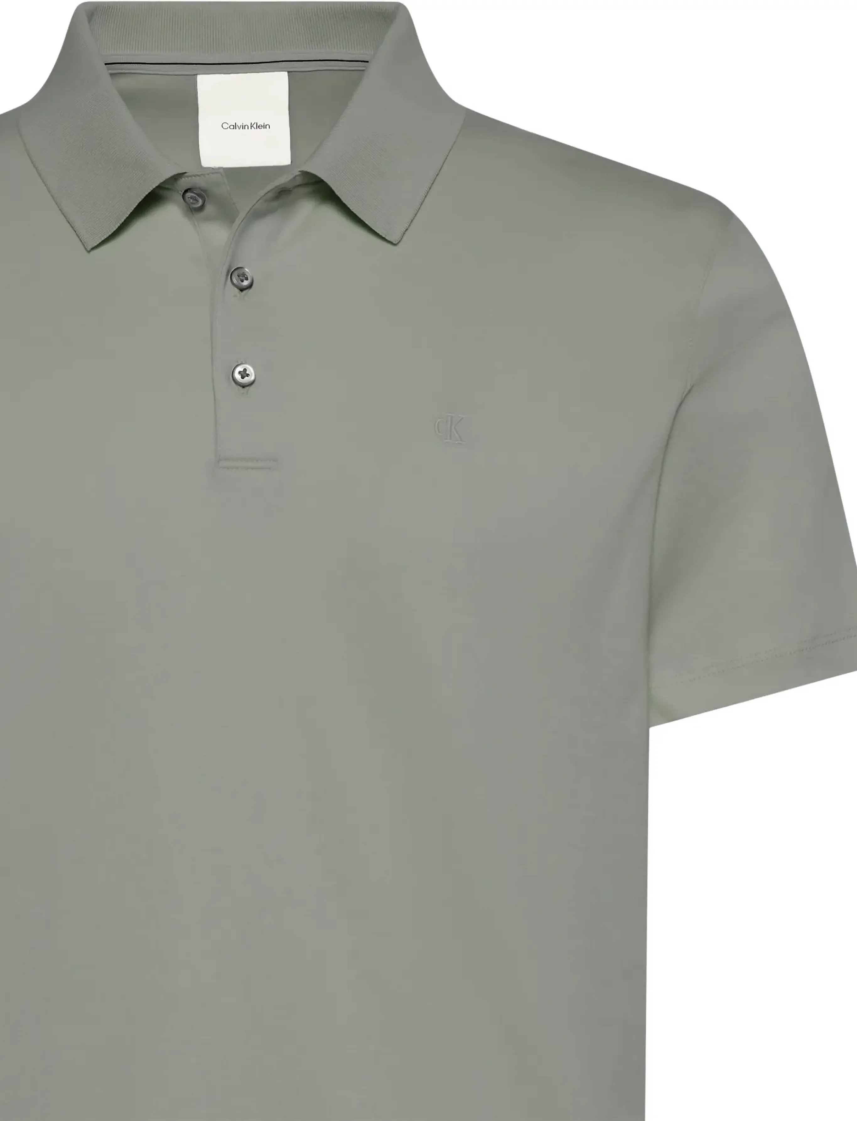 Calvin Klein - SS SUPIMA CHEST EMB POLO - short-sleeved polos - shadow - 2
