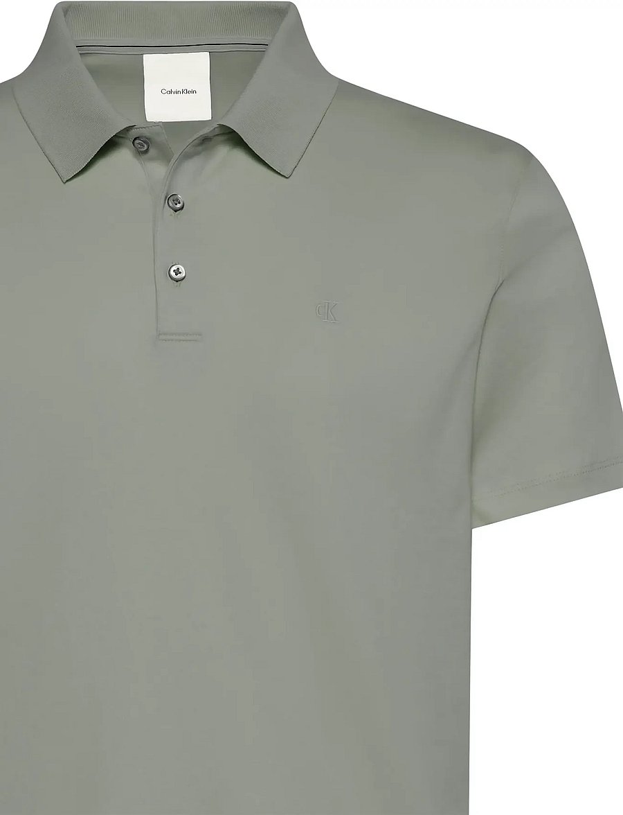 Calvin Klein - SS SUPIMA CHEST EMB POLO - short-sleeved polos - shadow - 2