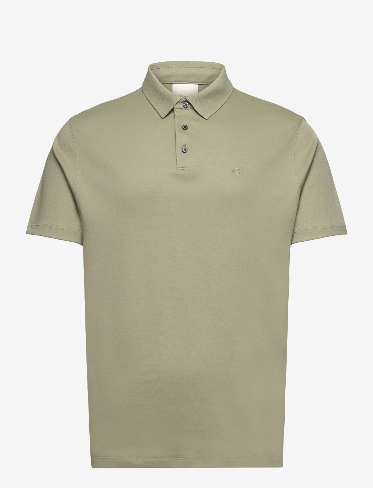 Calvin Klein - SS SUPIMA CHEST EMB POLO - short-sleeved polos - tea - 0
