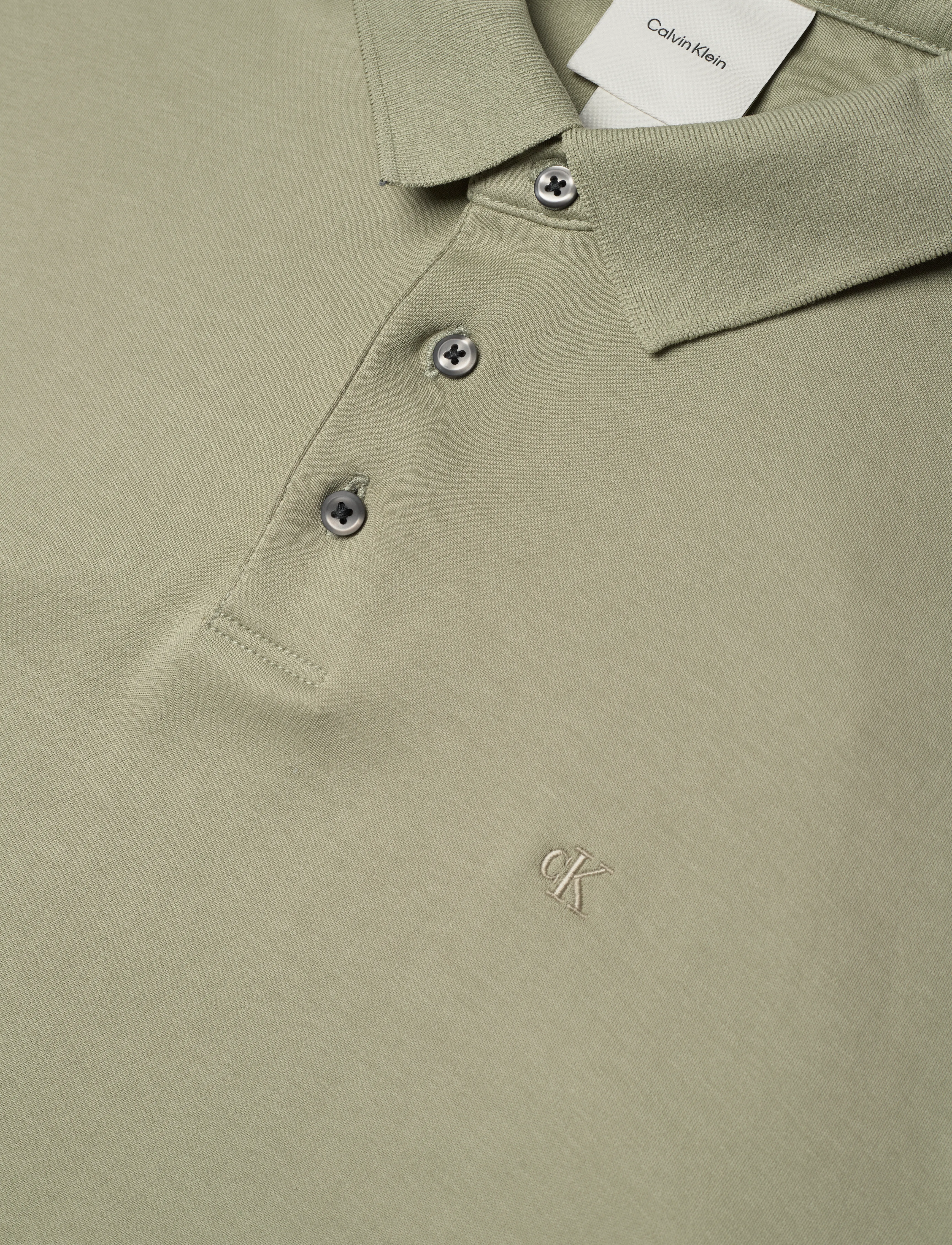 Calvin Klein - SS SUPIMA CHEST EMB POLO - short-sleeved polos - tea - 2
