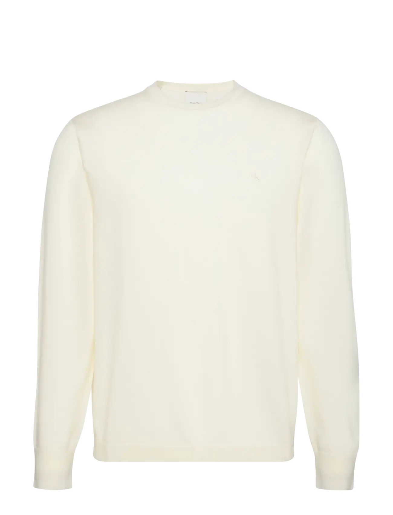 Calvin Klein LS 100% MERINO CREW 14GG - Strickmode - ANTIQUE WHITE / cream