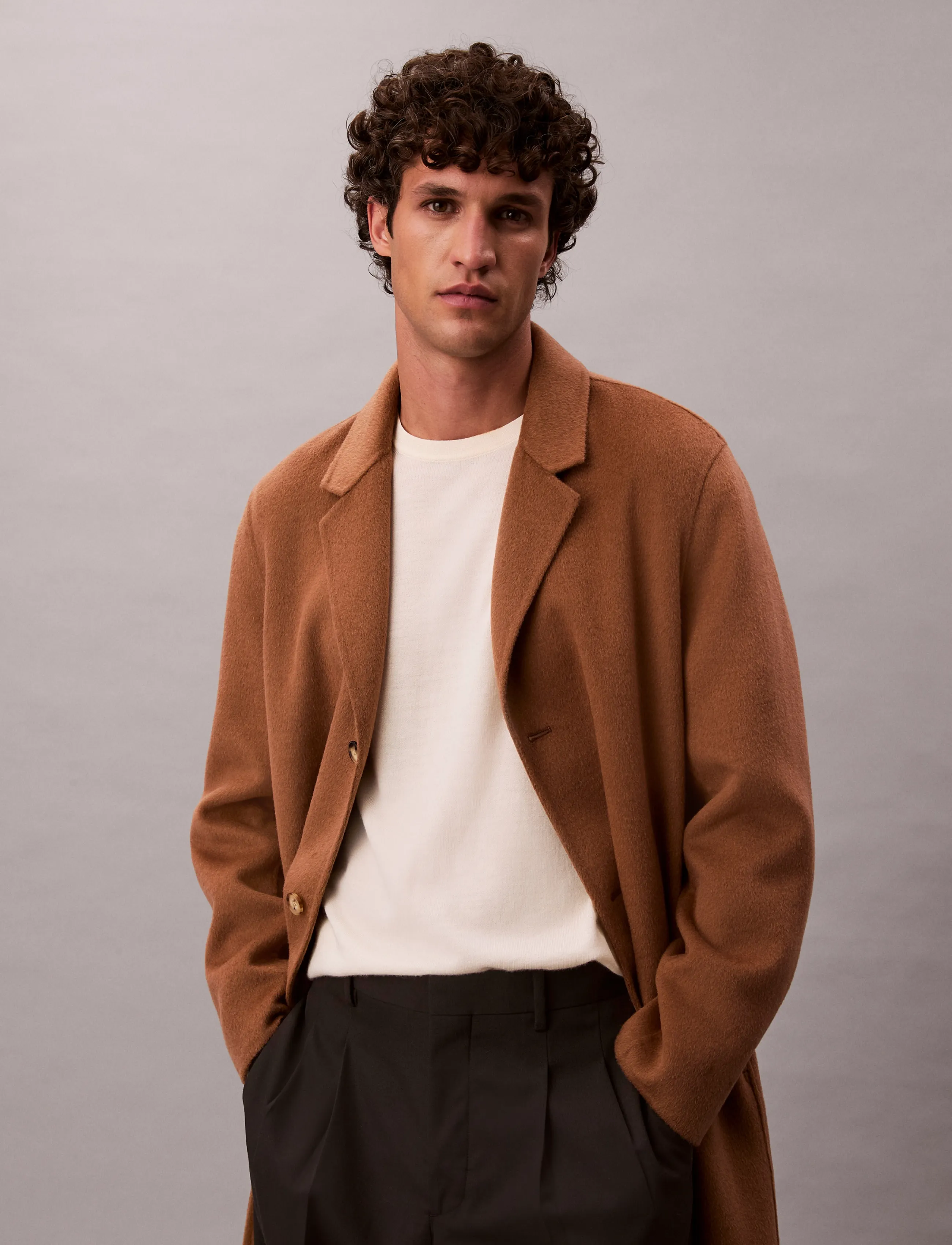 Calvin Klein Ls 100% Merino Crew 14Gg stickade tröjor herr – bild 6