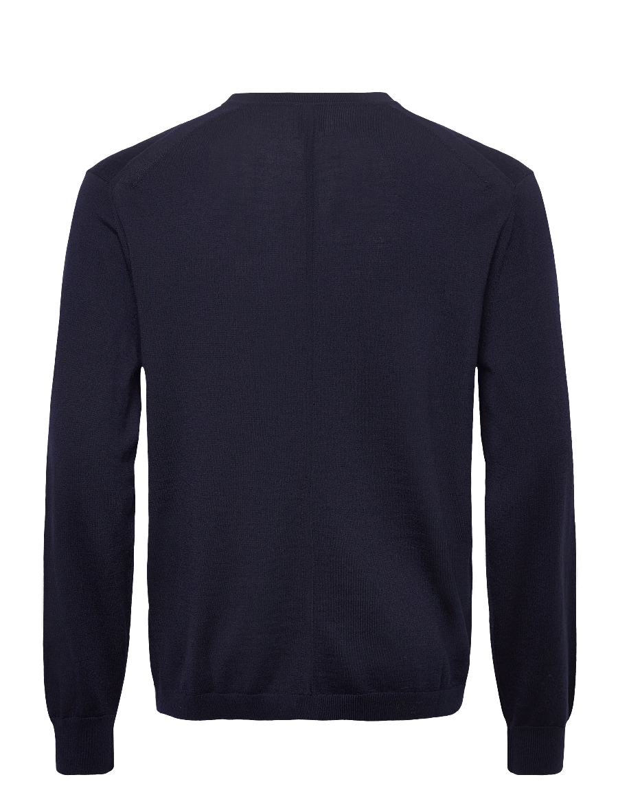 Calvin Klein - LS 100% MERINO CREW 14GG - rundhals - dark sapphire - 1