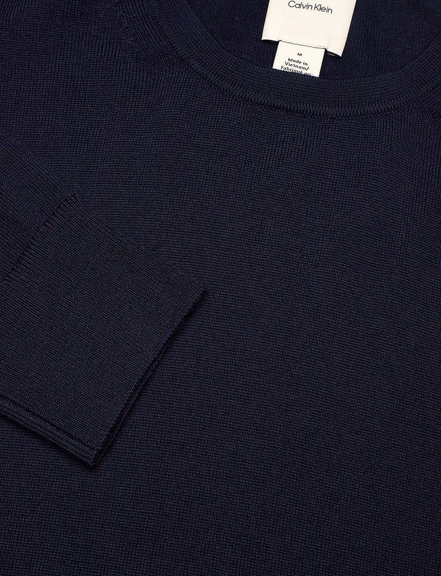 Calvin Klein - LS 100% MERINO CREW 14GG - rundhals - dark sapphire - 2