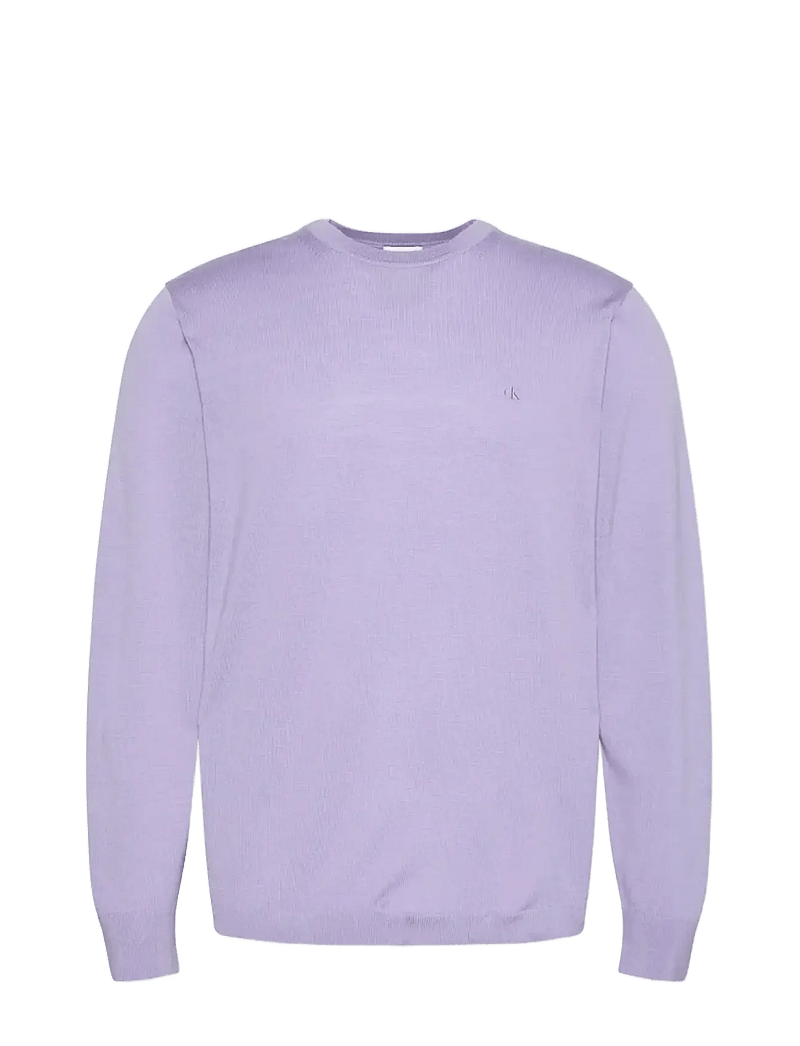 Calvin Klein - LS 100% MERINO CREW 14GG - rundhalsad - daybreak - 1