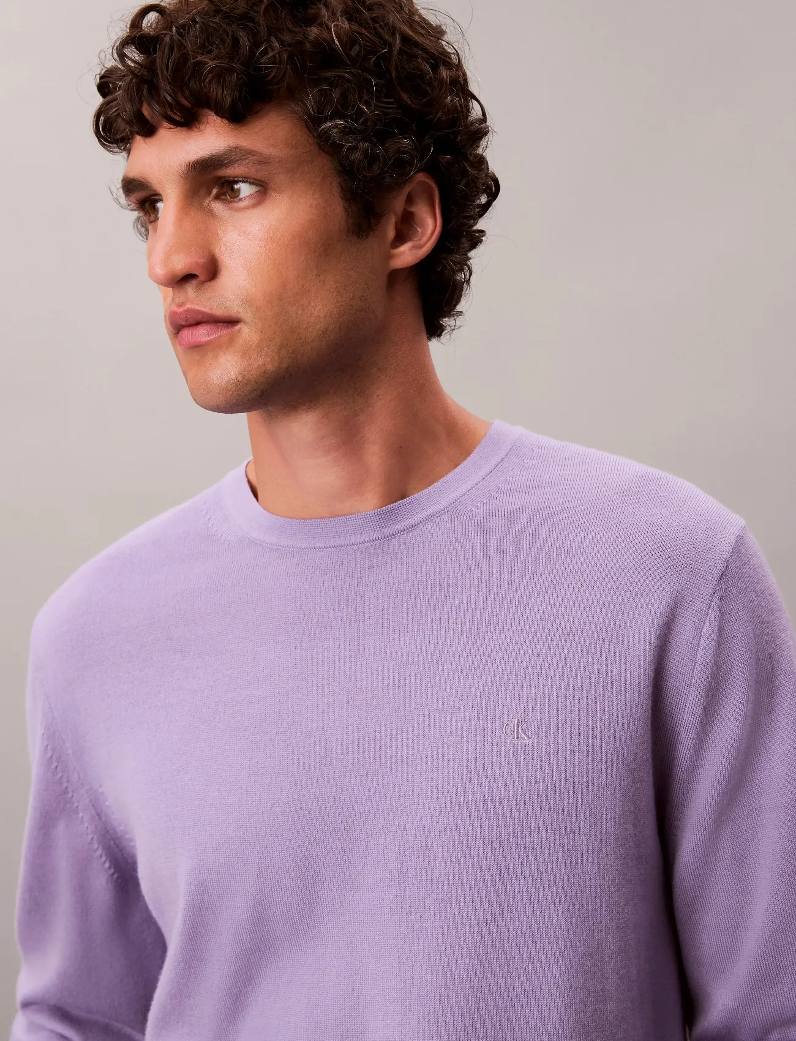 Calvin Klein - LS 100% MERINO CREW 14GG - rundhals - daybreak - 4