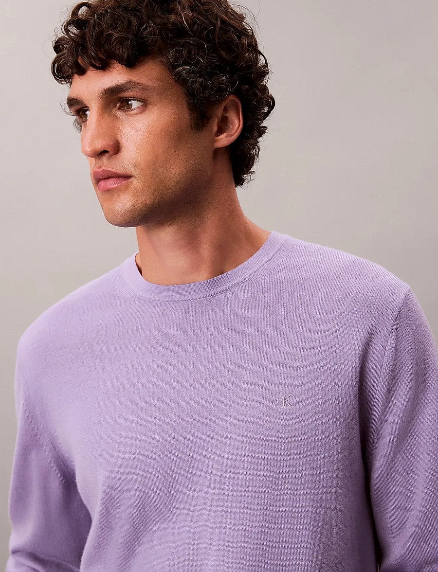 Calvin Klein - LS 100% MERINO CREW 14GG - rundhals - daybreak - 4