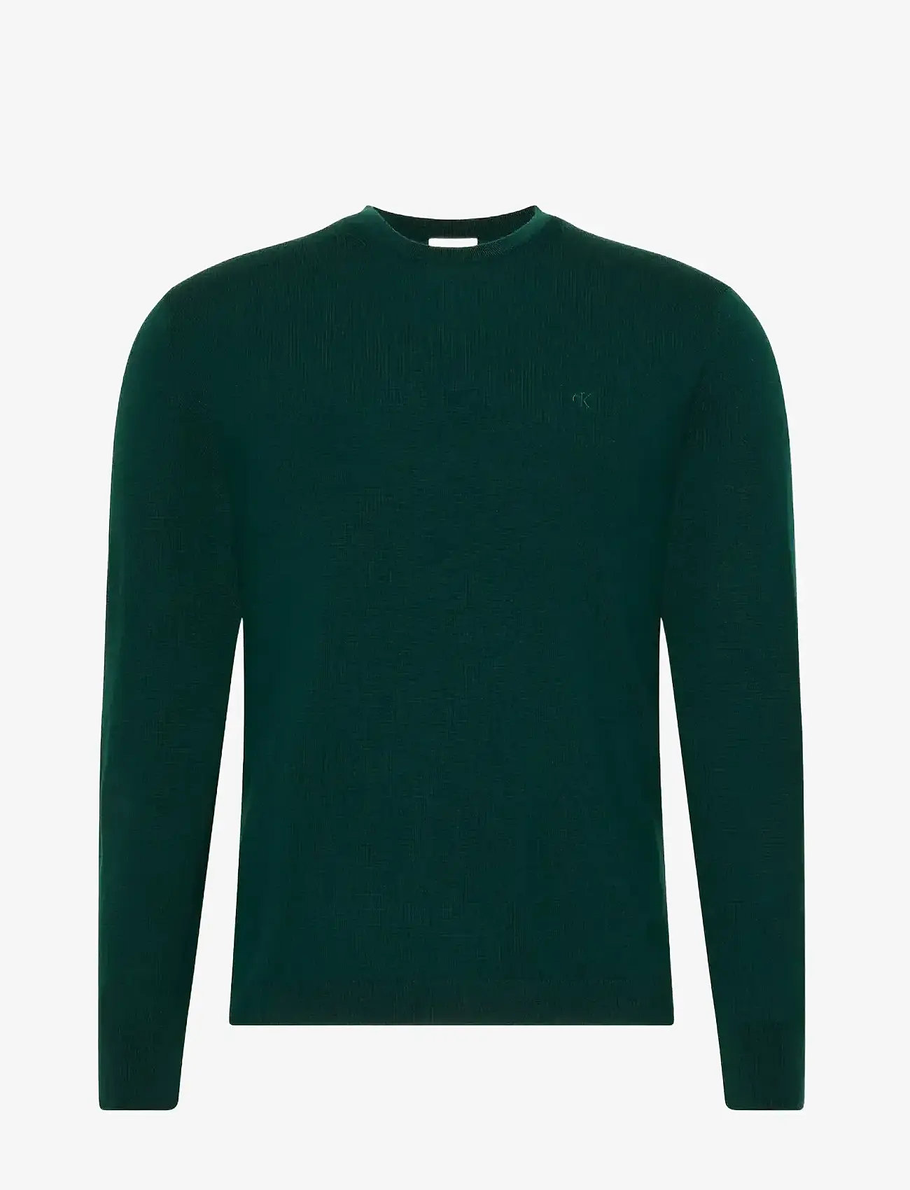 Calvin Klein - LS 100% MERINO CREW 14GG - rundhals - miami green - 1