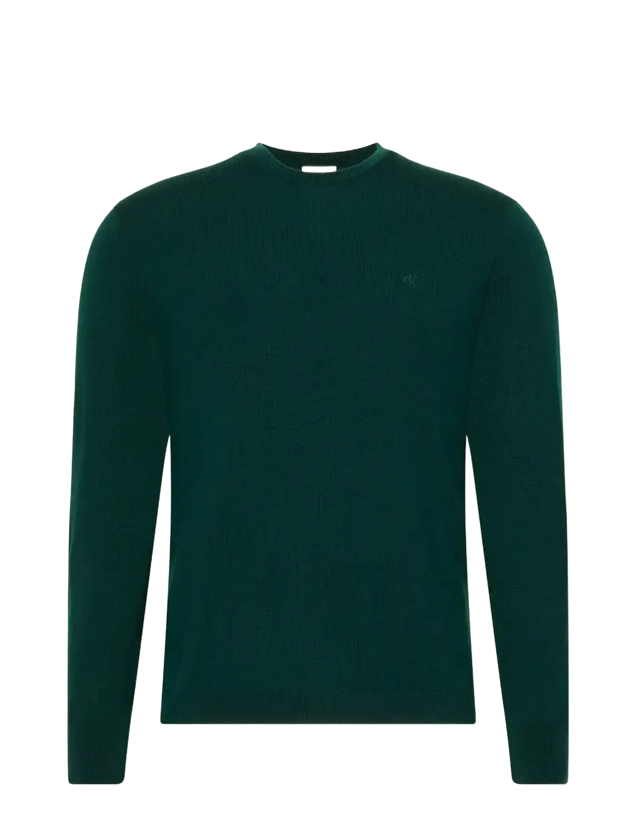 Calvin Klein - LS 100% MERINO CREW 14GG - Ümmarguse kaelusega kudumid - miami green - 1