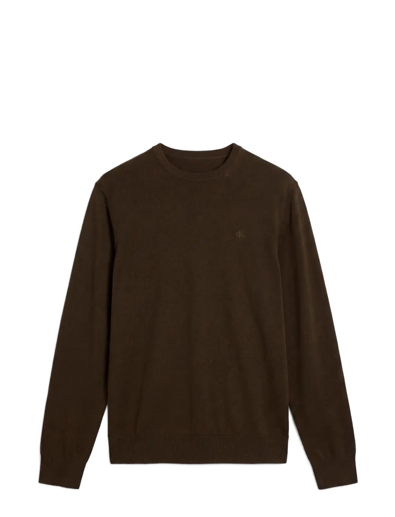 Calvin Klein LS 100% MERINO CREW 14GG - Strickmode - OLIVE NIGHT / khaki/green