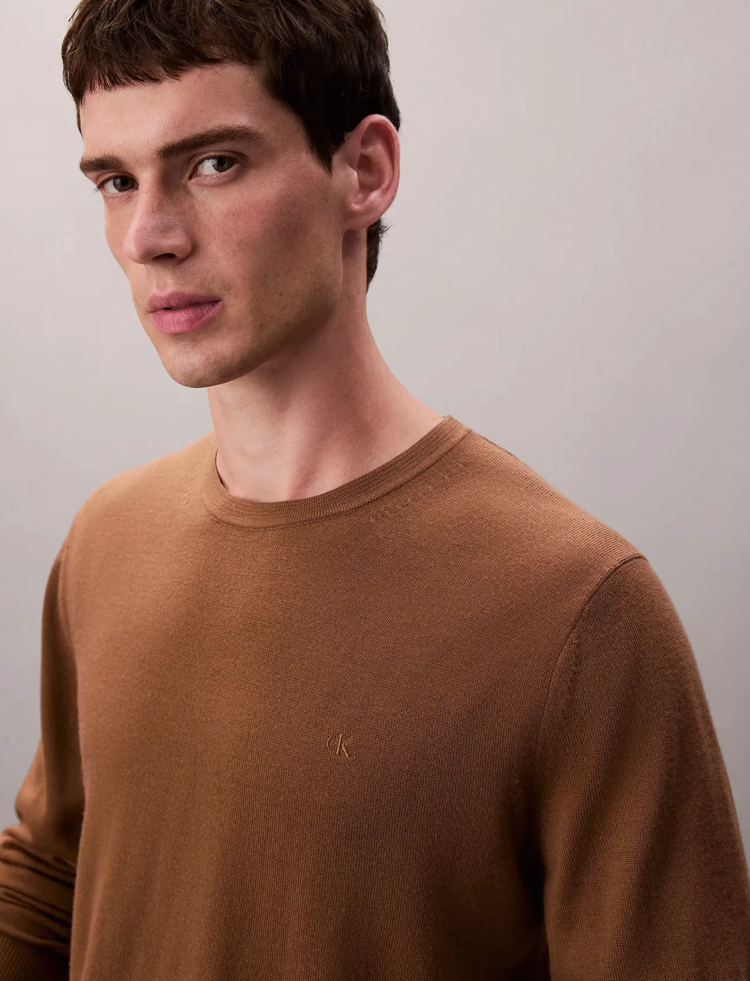 Calvin Klein - LS 100% MERINO CREW 14GG - rundhals - thrush - 2