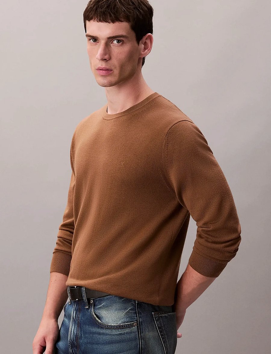 Calvin Klein - LS 100% MERINO CREW 14GG - rundhals - thrush - 5