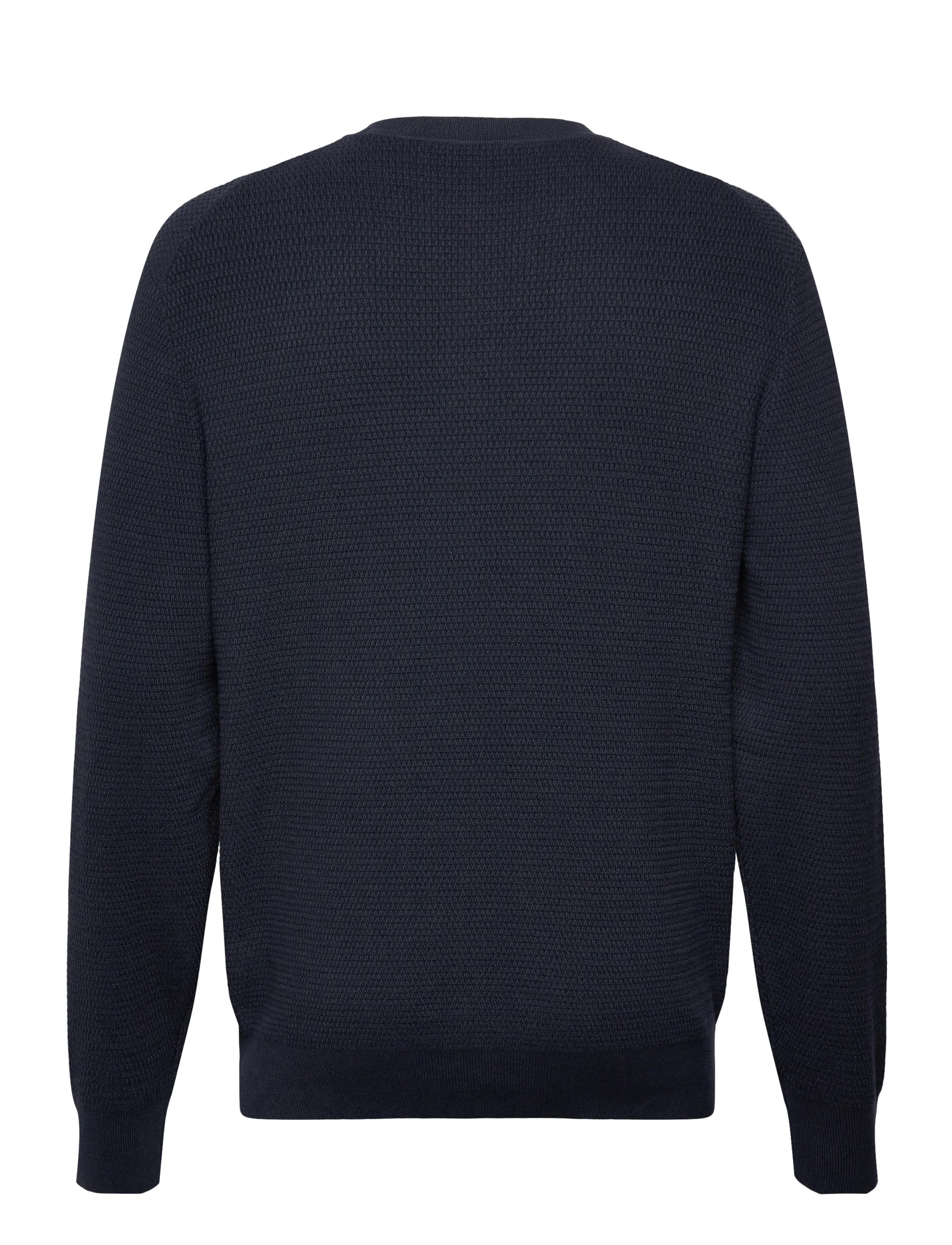 Calvin Klein - LS TEXTURE CTTN CREWNK SWEATER 1 - rundhals - dark sapphire - 1