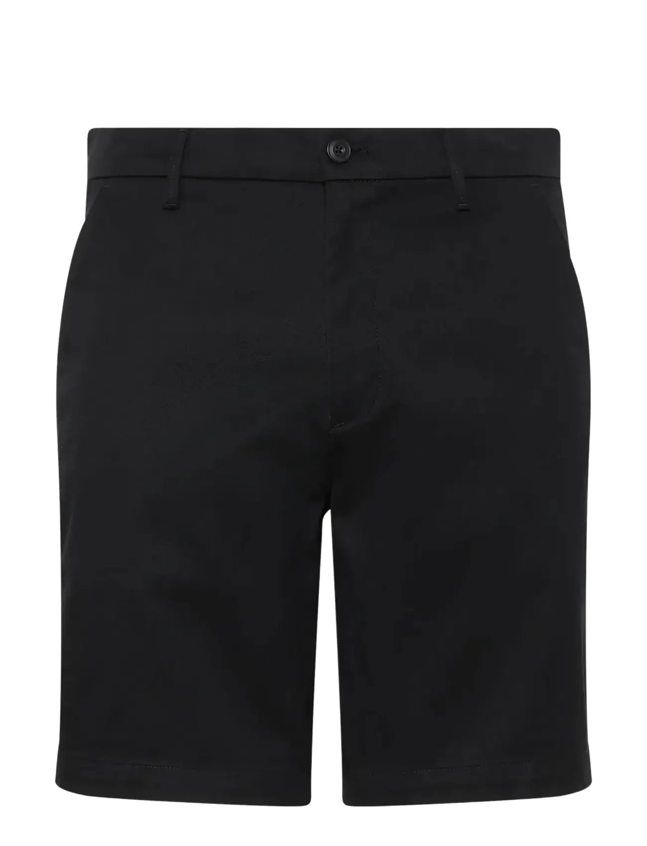 Calvin Klein 9 IN STRAIGHT REFINED CTTN STRET - Chinos shorts - BLACK / black