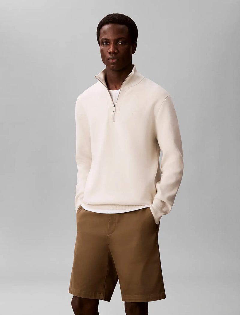 Calvin Klein - 9 IN STRAIGHT REFINED CTTN STRET - chinos shorts - capers - 3