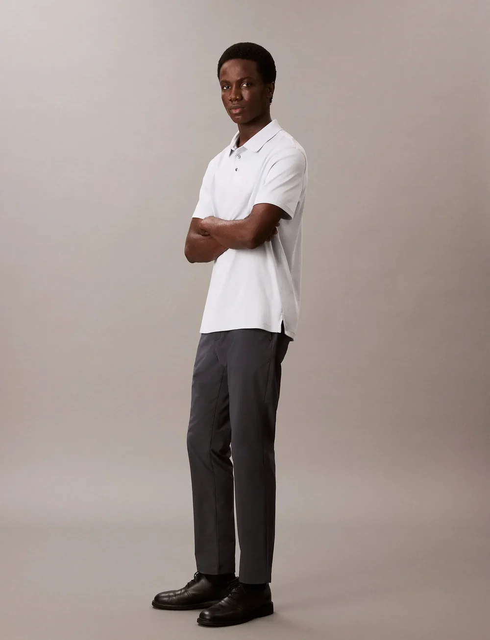 Calvin Klein - SLIM TECH STRETCH TROUSER - suit trousers - india ink - 3