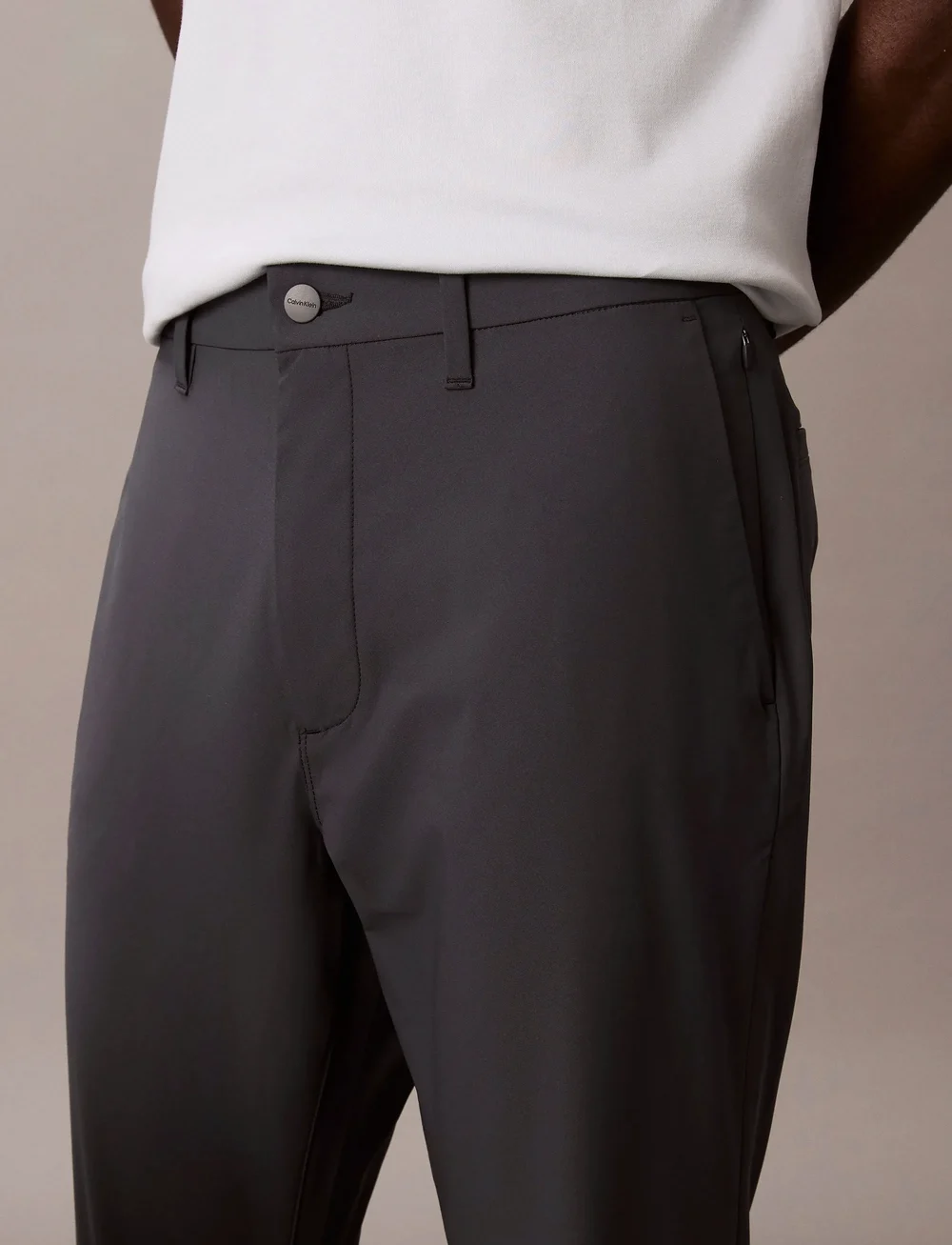 Calvin Klein - SLIM TECH STRETCH TROUSER - suit trousers - india ink - 4