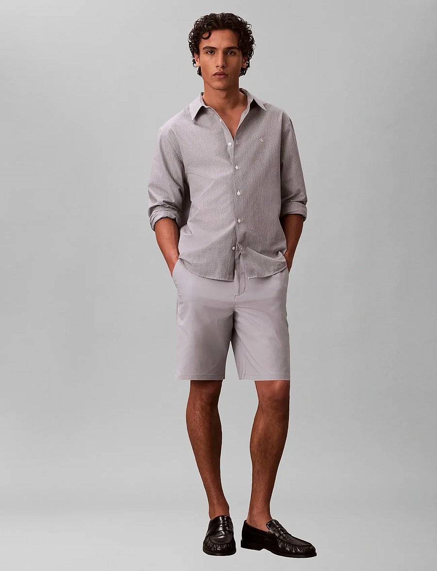 Calvin Klein - 9 IN STRAIGHT TECH STRETCH SHORT - freizeitshorts - misty grey - 0