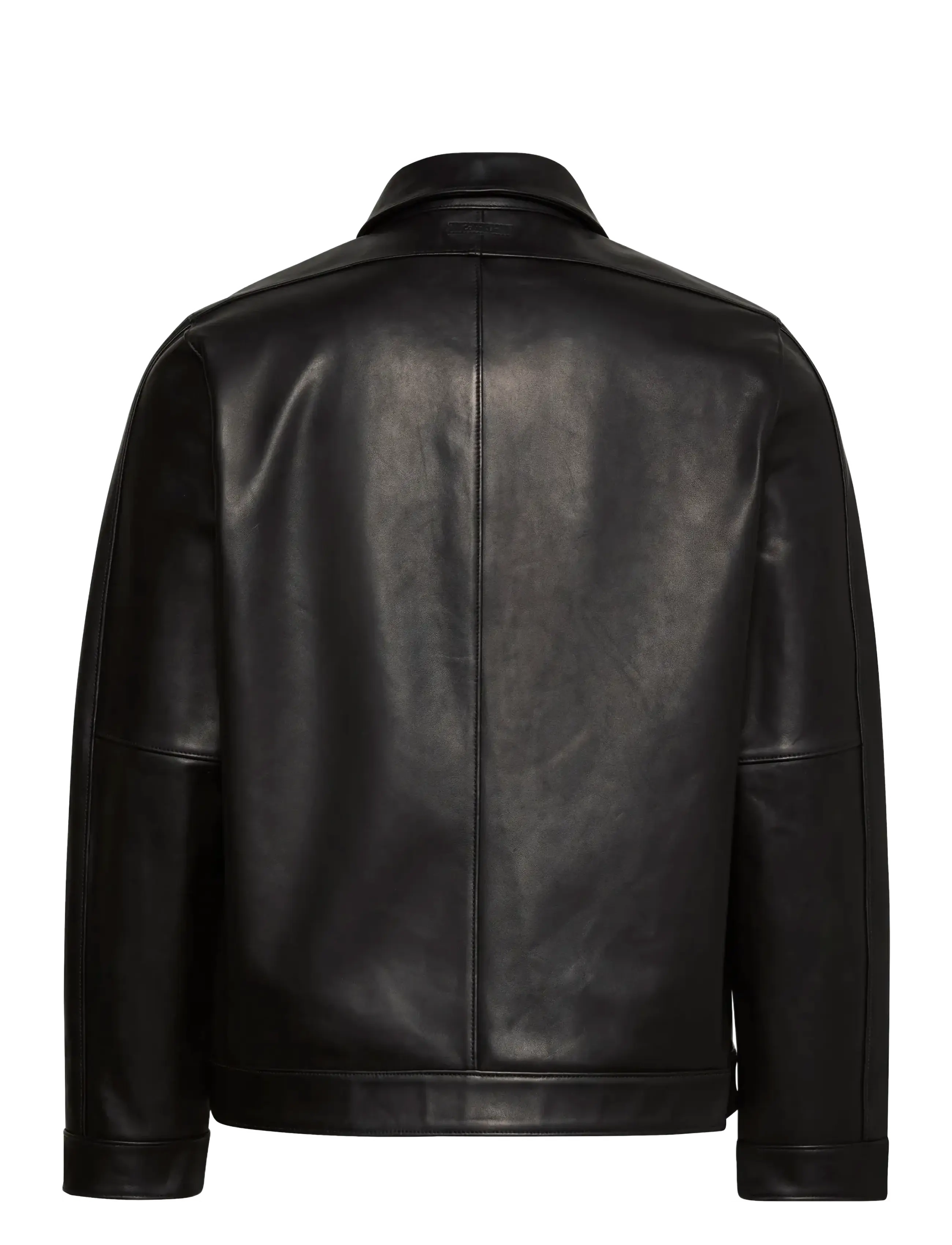 Calvin Klein - LS 2 PKT LEATHER JACKET - black - 2