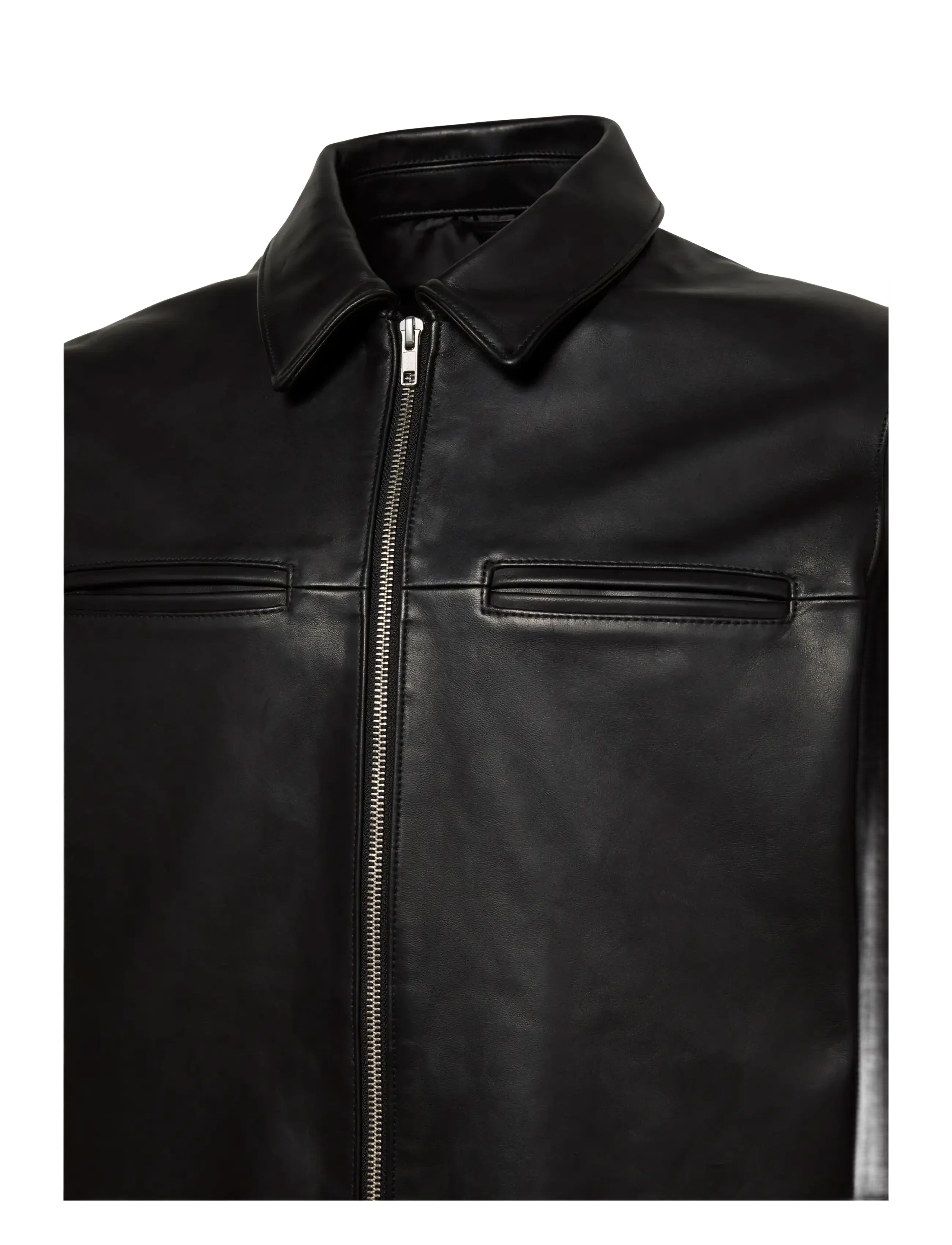 Calvin Klein - LS 2 PKT LEATHER JACKET - black - 3