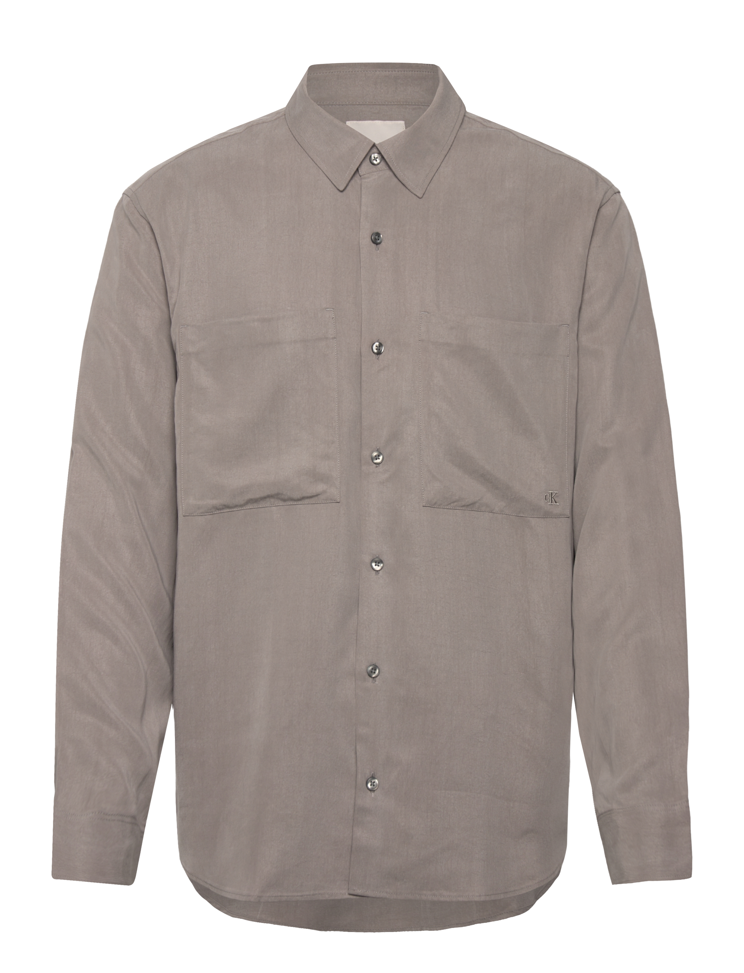 CALVIN KLEIN Ls Drapey Relaxed Shirt Braun - XS - Herren