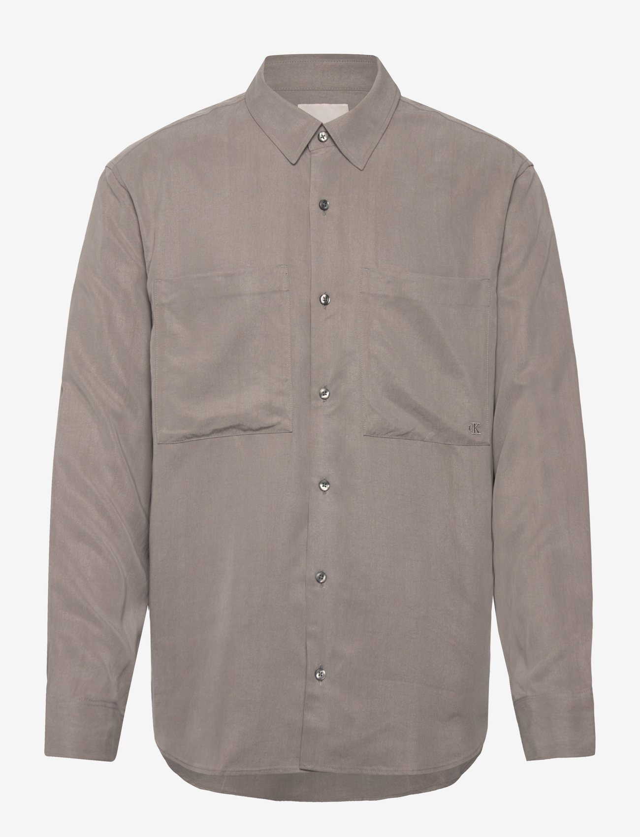 Calvin Klein - LS DRAPEY RELAXED SHIRT - casual hemden - steeple gray - 1