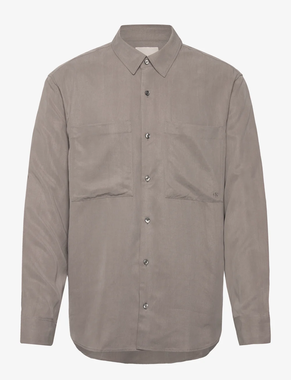 Calvin Klein - LS DRAPEY RELAXED SHIRT - casual skjortor - steeple gray - 1