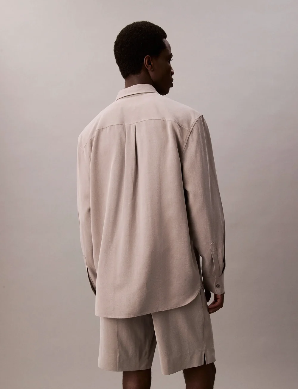 Calvin Klein - LS DRAPEY RELAXED SHIRT - casual skjortor - steeple gray - 5