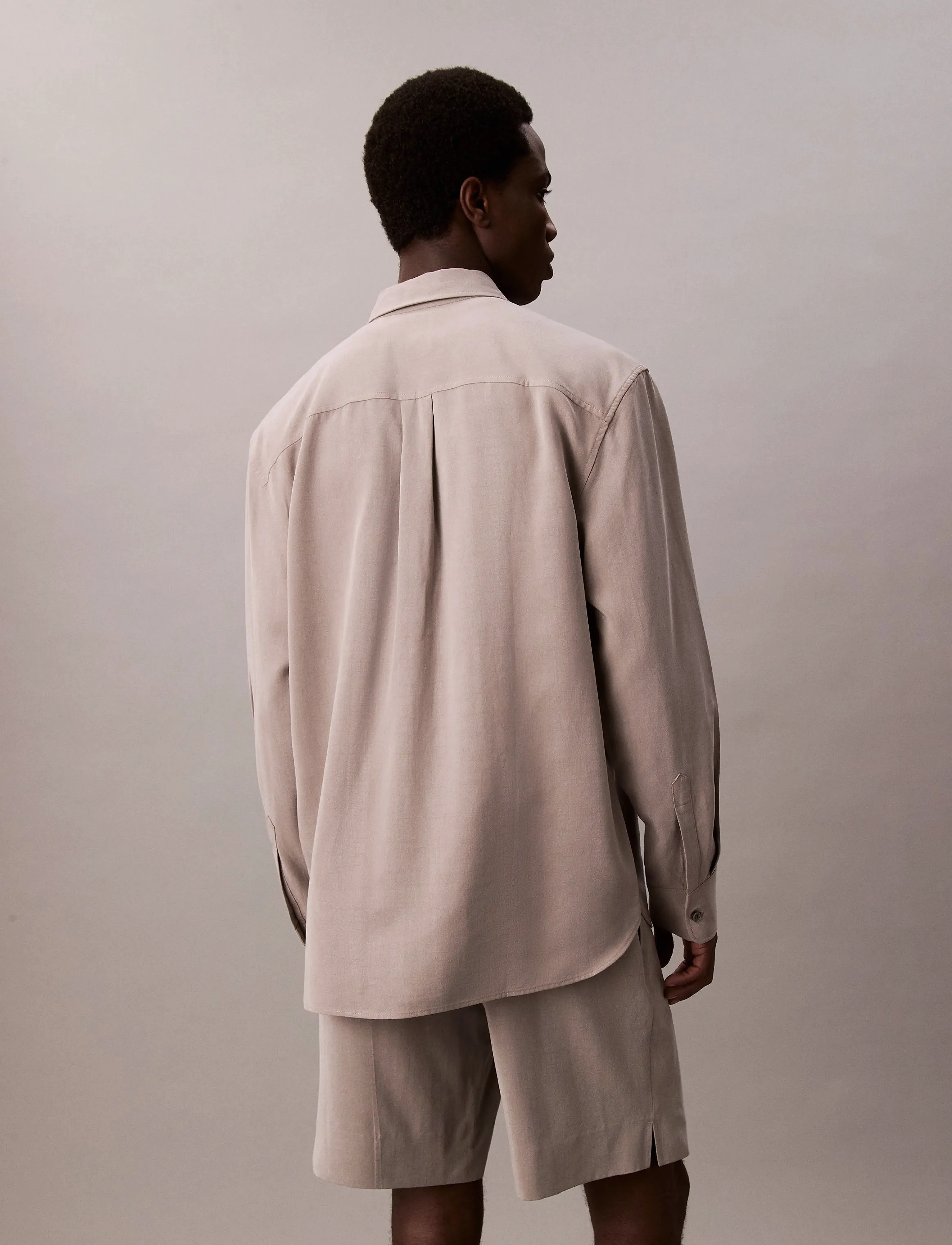 Calvin Klein - LS DRAPEY RELAXED SHIRT - casual skjorter - steeple gray - 5
