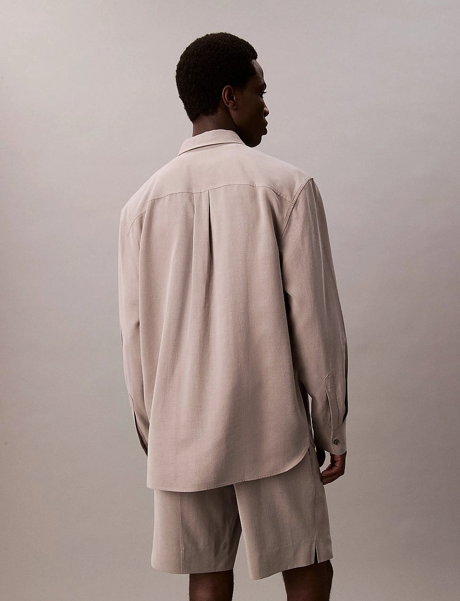 Calvin Klein - LS DRAPEY RELAXED SHIRT - chemises décontractées - steeple gray - 5