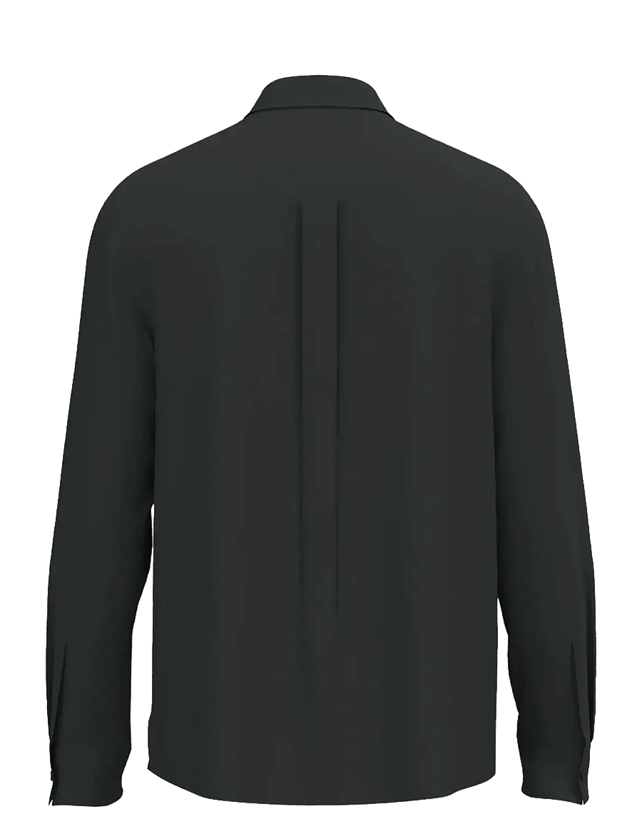 Calvin Klein - LS COTTON NYLON RELAXED SHIRT JA - chemises décontractées - pirate black - 1
