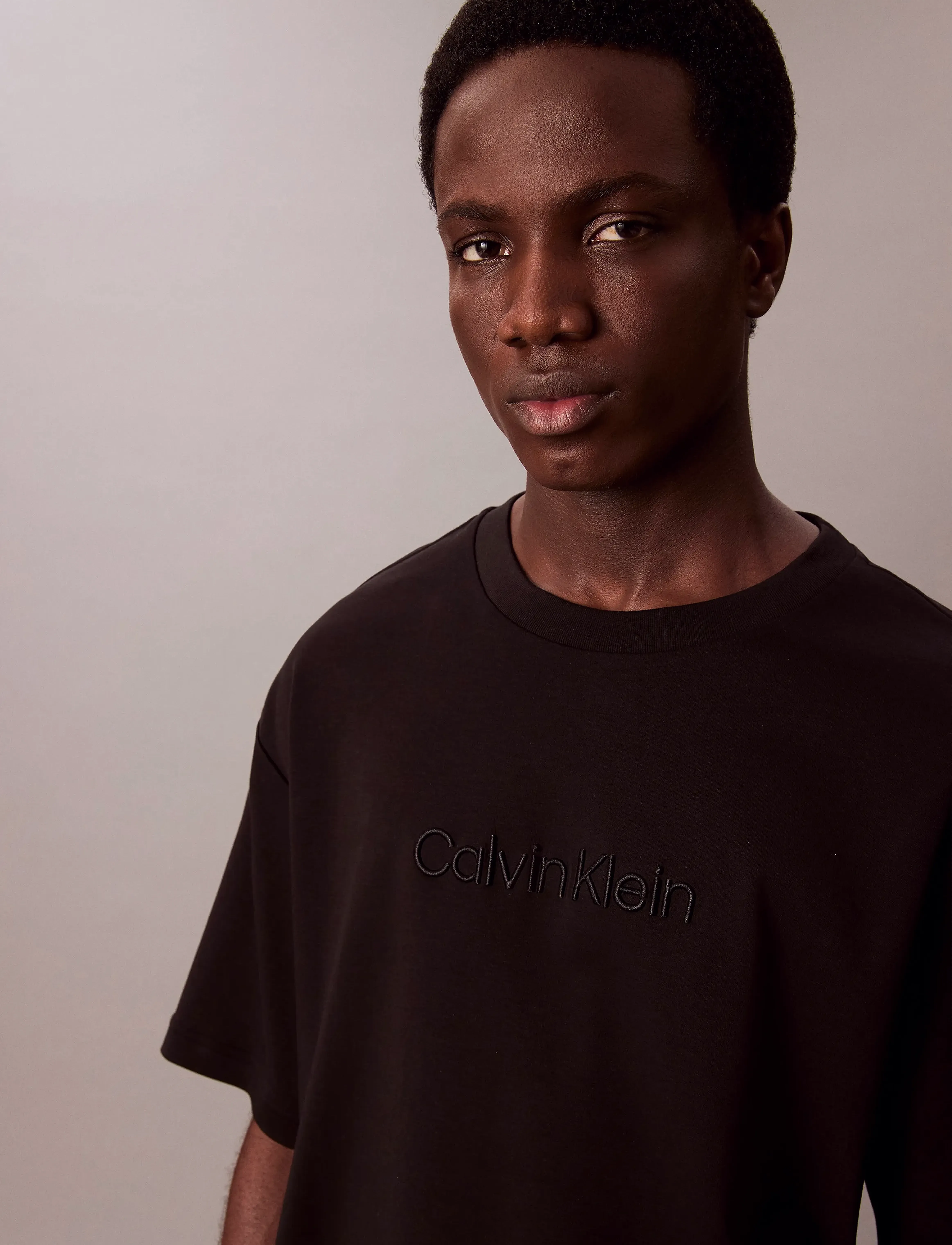 Calvin Klein - A - Rel Fashion Logo Tee - kortærmede t-shirts - black - 3