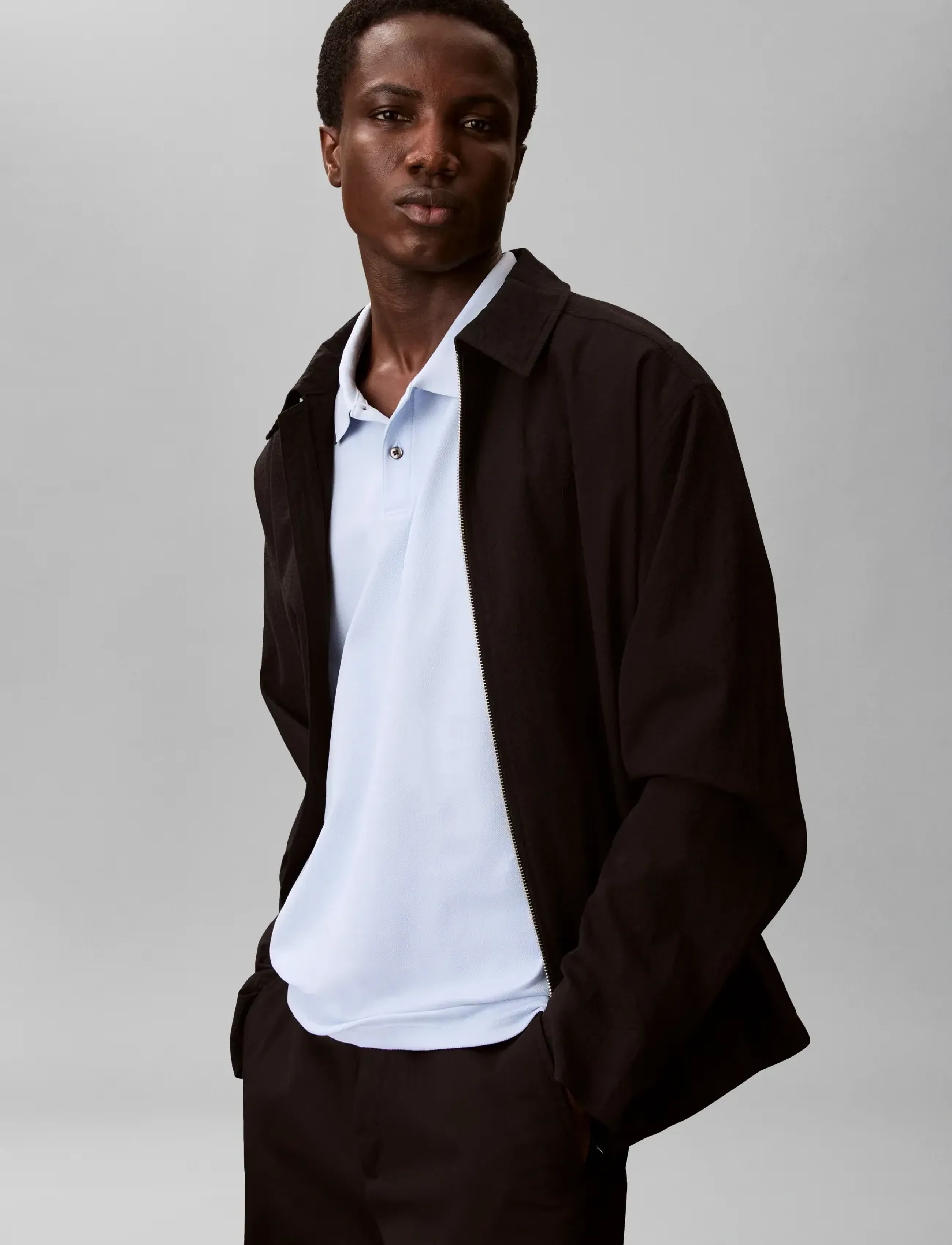 Calvin Klein - SS REFINED PIQUE TIPPED CLASSIC - polo marškinėliai trumpomis rankovėmis - breezy blue - 4