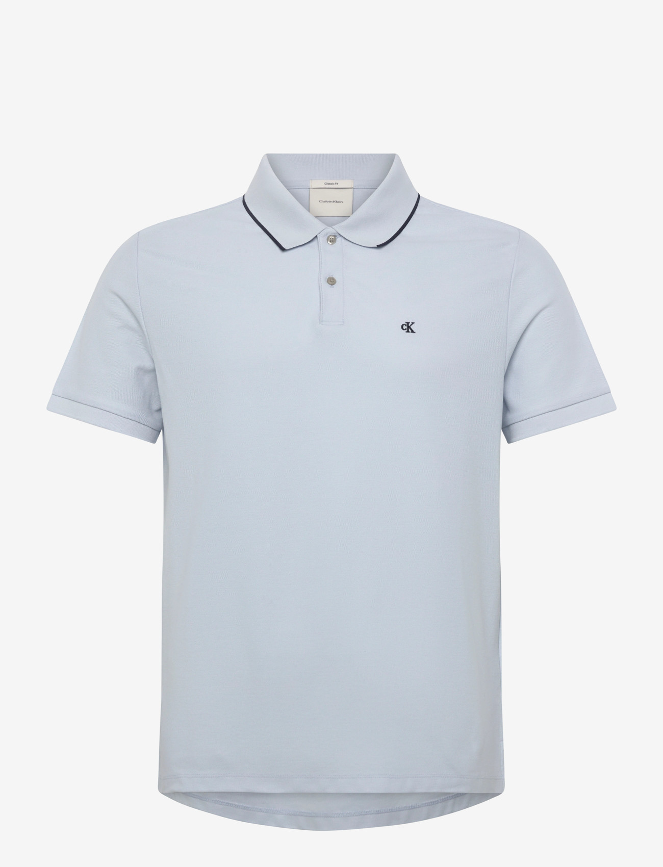 Calvin Klein - SS REFINED PIQUE TIPPED CLASSIC - kortærmede poloer - plein air - 0